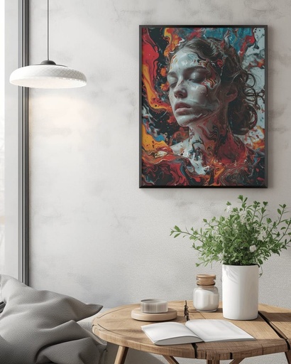 Colourful Painted Woman